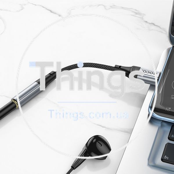 Adapter USB C To 3.5mm Hoco LS36 &mdash; Black К2-000078135 фото