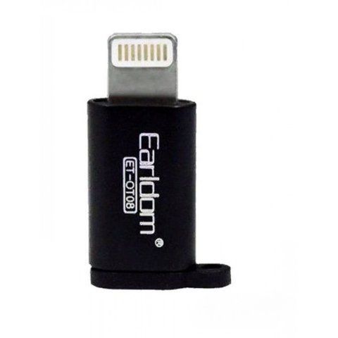Adapter Lightning To Micro Earldom ET-OT08 Black К2-000051489 фото