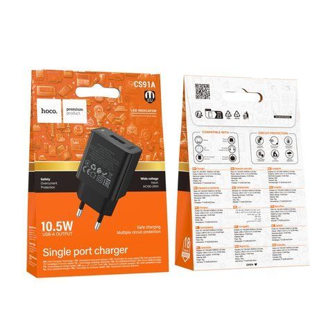 Мережевий Зарядний Пристрій Hoco CS91A 1USB 2.1A Од1-00048831 фото