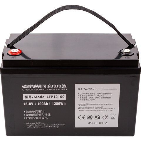 Акумулятор PowerPlant LiFePO4 12.8V 100Ah (LFP12100) РР-NV822430 фото