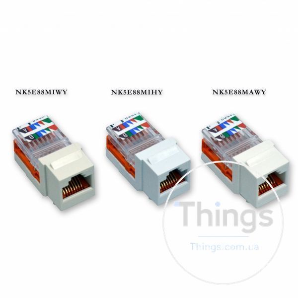 Модуль Keystone RJ45, кат. 5e, UTP, білий, Panduit NetKey CM-1609 фото