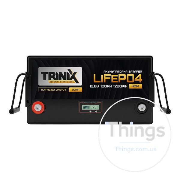 Акумуляторна батарея літій-залізо-фосфатна 12.8В 100А*год Trinix TLFP-12100 Ultra LiFePO4 з Bluetooth (Black) K3-44-00085 фото
