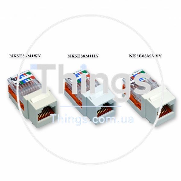 Модуль Keystone RJ45, кат. 5e, UTP, белый, Panduit NetKey CM-1609 фото
