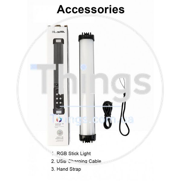 Лампа LED видео Handheld Fill Light Stick SL-30 RGB I USB Charger Cable K2-000081124 фото