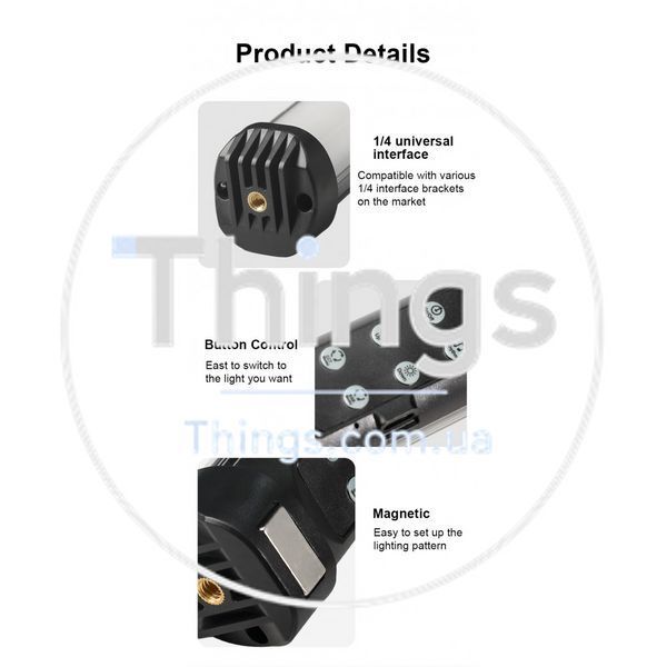 Лампа LED видео Handheld Fill Light Stick SL-30 RGB I USB Charger Cable K2-000081124 фото