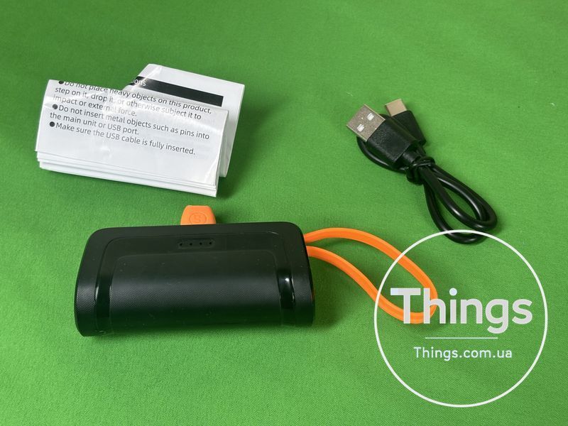 Універсальна батарея Power Bank Mini F-X130 5000 mAh Lightning + USB Type-C K1-000327 фото