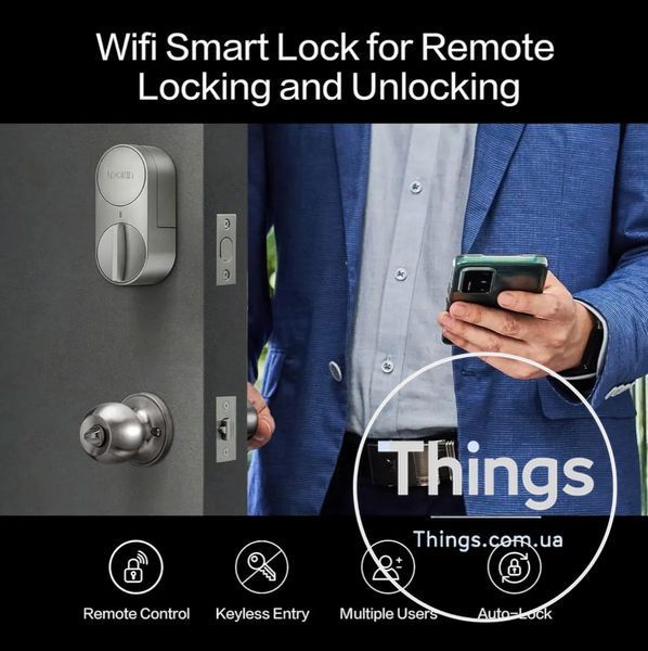 Розумний замок для вхідних дверей Lockin Smart G30 Запакований! K1-000061 фото