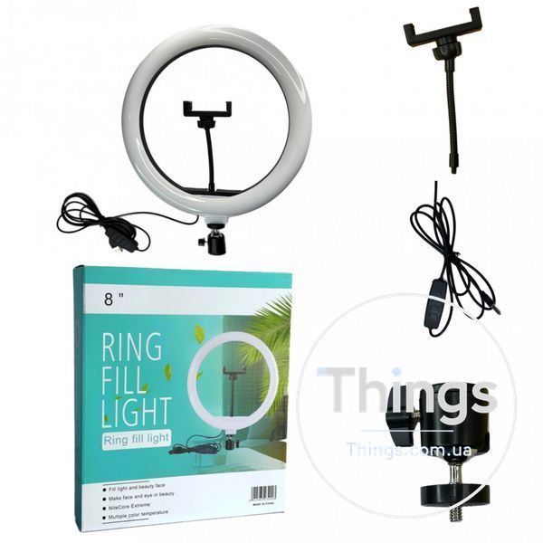 &sect;Лампа Кольцевая LED 20 cm 8" | 72 Lights | USB 5V QX-200 К2-000073454 фото