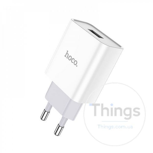Home Charger 2.1A 1U Micro Cable (1m) Hoco C81A &mdash; White K2-000069754 фото
