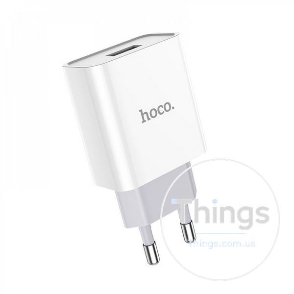 Home Charger 2.1A 1U Micro Cable (1m) Hoco C81A &mdash; White K2-000069754 фото