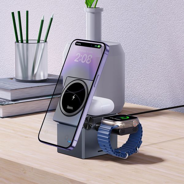 Magnetic Wireless Charger 3 in 1 &mdash; Hoco CQ8 К2-000079496 фото