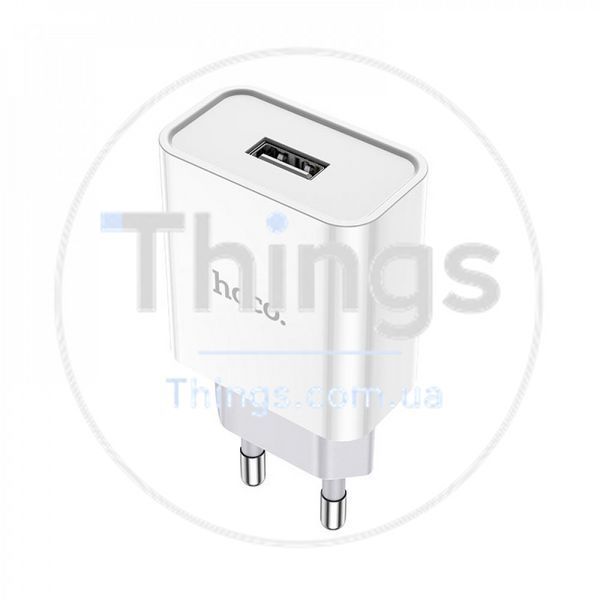 Home Charger 2.1A 1U Micro Cable (1m) Hoco C81A &mdash; White K2-000069754 фото