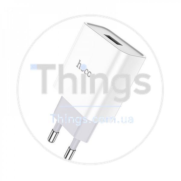 Home Charger 2.1A 1U Micro Cable (1m) Hoco C81A &mdash; White K2-000069754 фото