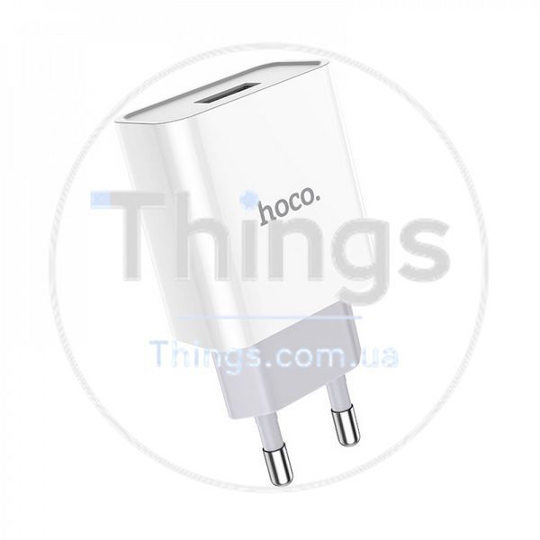 Home Charger 2.1A 1U Micro Cable (1m) Hoco C81A &mdash; White K2-000069754 фото