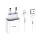 Home Charger 2.1A 1U Micro Cable (1m) Hoco C81A &mdash; White K2-000069754 фото 1