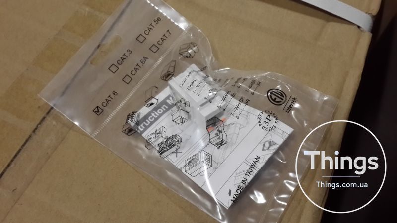 Модуль KeyStone RJ45 UTP, кат. 6,, під ключ, EPNew CM-753 фото