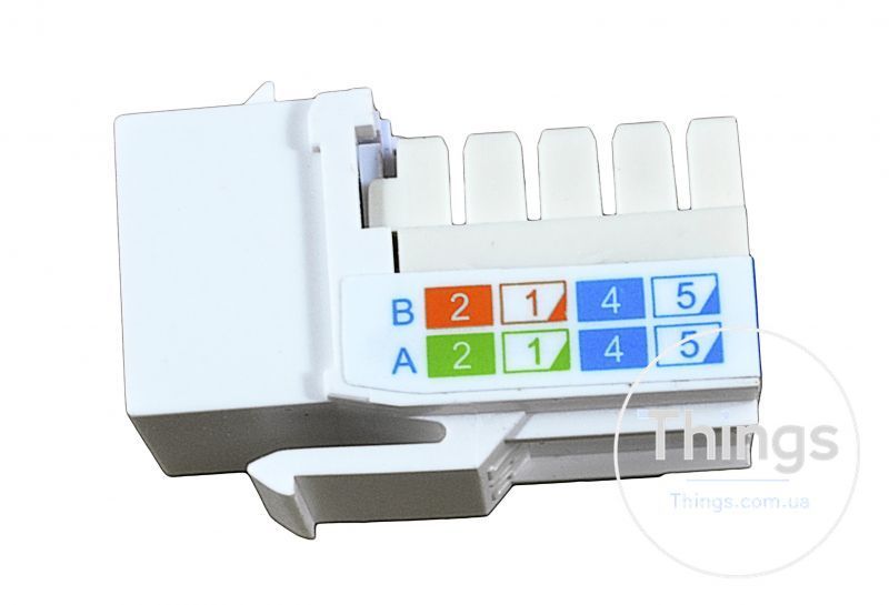 Модуль KeyStone RJ45 UTP, кат. 6,, під ключ, EPNew CM-753 фото