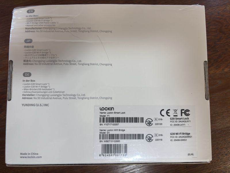 Умный замок для входной двери Lockin Smart G30 Запакованный! K1-000061 фото