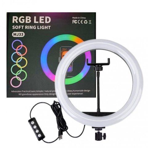 Лампа Кольцевая RGB LED (33 cm) MJ-33 К2-000076172 фото