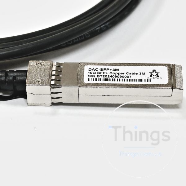 Кабель SFP+ 10G Directly-attached Copper Cable (DAC, Twinax) 3M CM-10362 фото