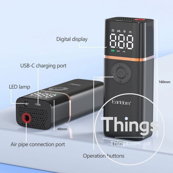 Portable Smart Air Pump &mdash; Earldom ET-V4 Car Air Pump К2-000078906 фото