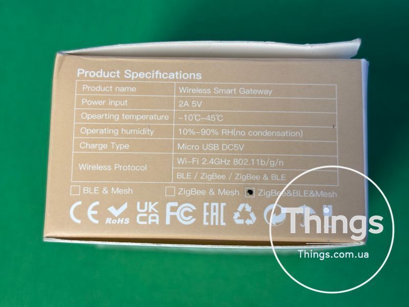 Шлюз Zigbee 3.0 Moes Gateway Wireless Tuya Smart для бездротових вимикачів та розумних пристроїв K1-000127 фото
