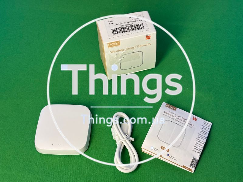 Шлюз Zigbee 3.0 Moes Gateway Wireless Tuya Smart для беспроводных выключателей и умных устройств K1-000127 фото