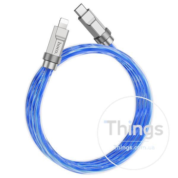 Кабель USB Hoco U113 Solid PD20W Silicone Type-C to Lightning Од1-00038812 фото