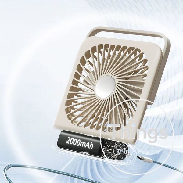 Портативный мини вентилятор L-02 -2000 mAh &mdash; Green К2-000081278 фото