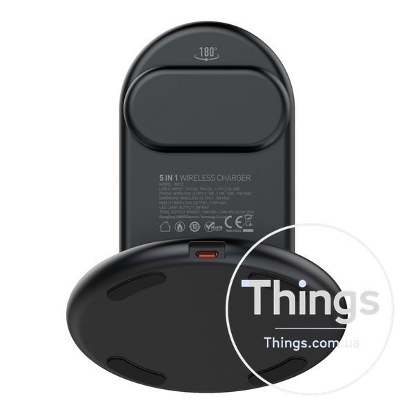 Бездротовий Зарядний Пристрій LDNIO WL02 5in1 25.5W For iWatch Од1-00045087 фото
