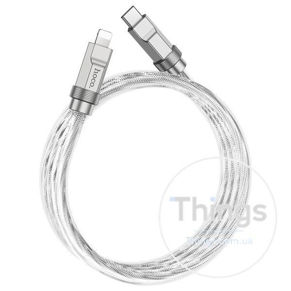 Кабель USB Hoco U113 Solid PD20W Silicone Type-C to Lightning Од1-00038812 фото