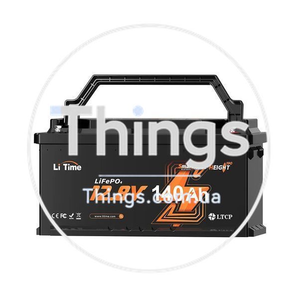 Акумуляторна батарея літій-залізо-фосфатна з Bluetooth 12.8В 140А*год LiFePO4 LiTime H190 L12V140-150-H190-BT-4-AC150 K3-44-00516 фото