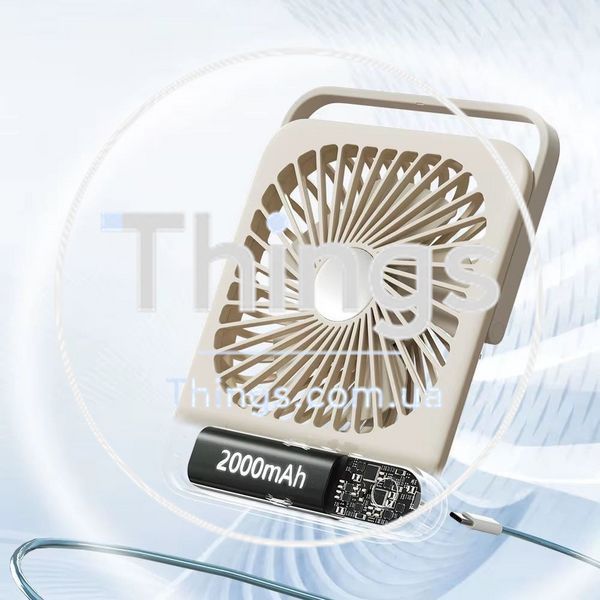 Портативный мини вентилятор L-02 -2000 mAh &mdash; Green К2-000081278 фото