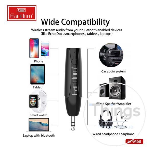 Bluetooth Audio Receiver &mdash; Earldom ET-M68 K2-000076071 фото