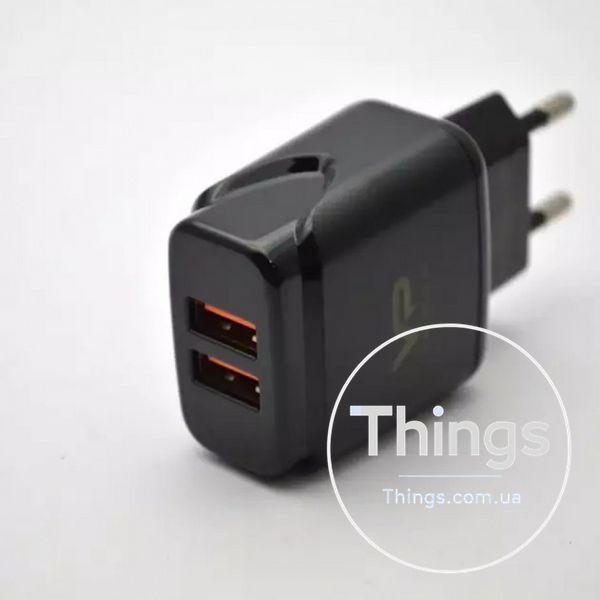 Home Charger 2.4A 2U Lightning Cable (1m) Veron VR-C12L &mdash; White К2-000072292 фото