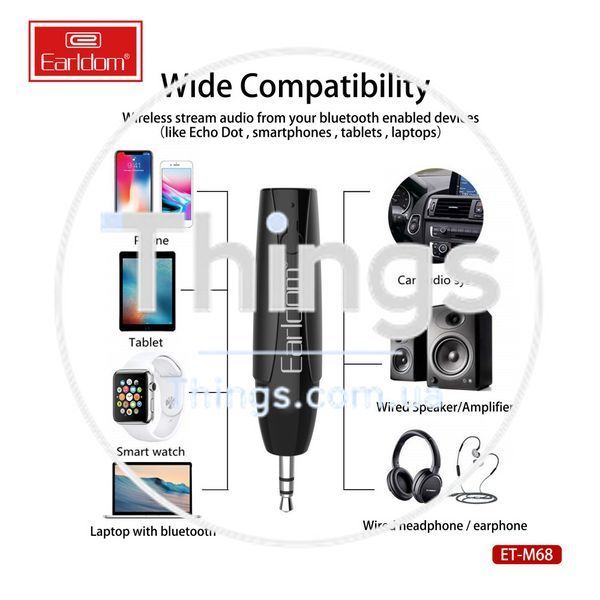 Bluetooth Audio Receiver &mdash; Earldom ET-M68 K2-000076071 фото