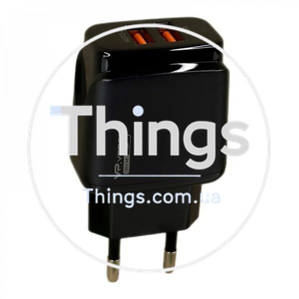 Home Charger 2.4A 2U Lightning Cable (1m) Veron VR-C12L &mdash; White К2-000072292 фото