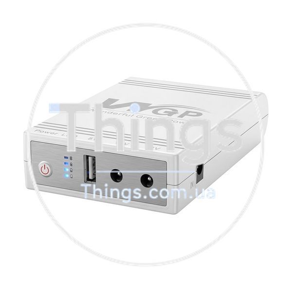 Джерело безперебійного живлення з блоком живлення Mini UPS WGP UPS103C Quick Charge 20000mAh 5V/12V/12V, Li-ion 4*5Ah, для роутера та оптичного терміналу K3-42-00317 фото