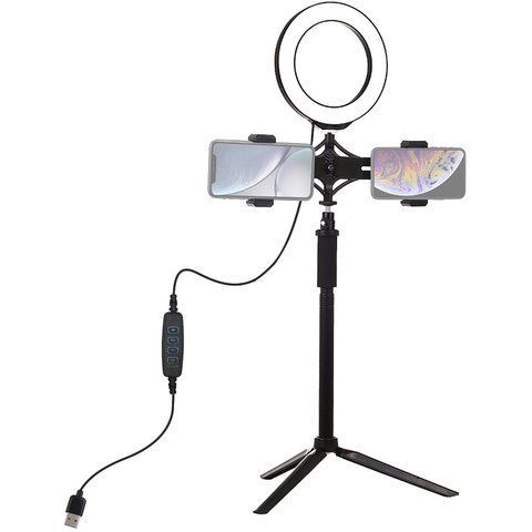 Кільцева USB LED лампа Puluz PKT3038 6.2"+ штатив РР-PKT3038 фото