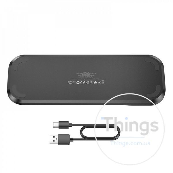 Wireless Charger 3 in 1 Hoco CQ6 SAM Watch &mdash; Black К2-000078658 фото