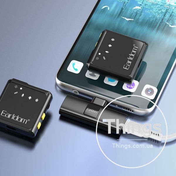 Беспроводной микрофон для телефона USB C &mdash; Earldom ET-MC10C К2-000081029 фото