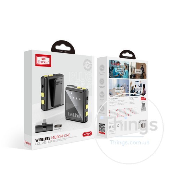 Беспроводной микрофон для телефона USB C &mdash; Earldom ET-MC10C К2-000081029 фото