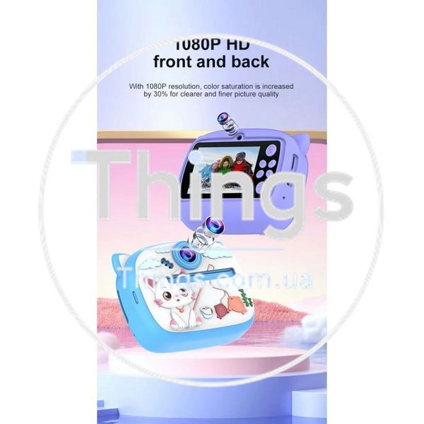 Фотоаппарат детский Print Camera AM-300 &mdash; Dino Pink К2-000081328 фото
