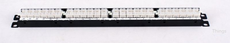Патч-панель 24 порта, UTP, кат. 5е, 19" 1U, Panduit NetKey CM-82 фото