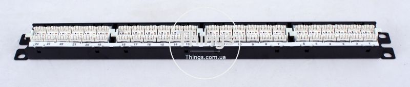 Патч-панель 24 порта, UTP, кат. 5е, 19" 1U, Panduit NetKey CM-82 фото