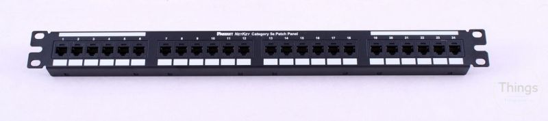 Патч-панель 24 порта, UTP, кат. 5е, 19" 1U, Panduit NetKey CM-82 фото