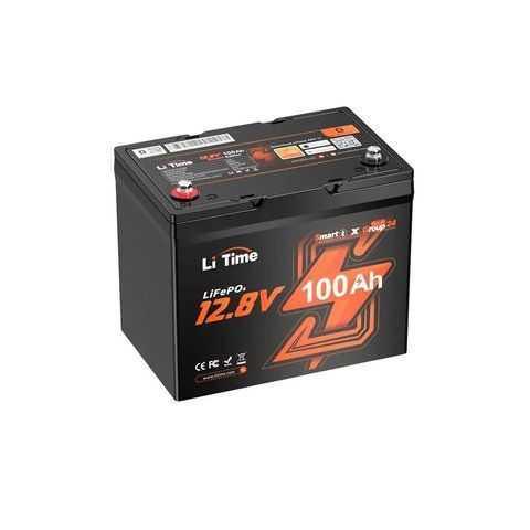 Акумуляторна батарея літій-залізо-фосфатна з Bluetooth 12.8В 100А*год LiFePO4 LiTime Group24 L12V100-100-GROUP24-BT-4-A70 K3-44-00513 фото