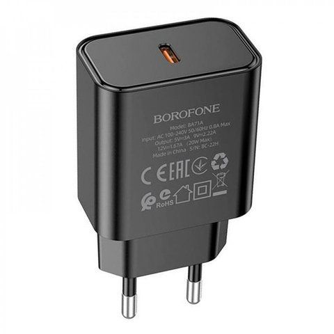 Home Charger 20W PD Borofone BA71A &mdash; Black К2-000073749 фото