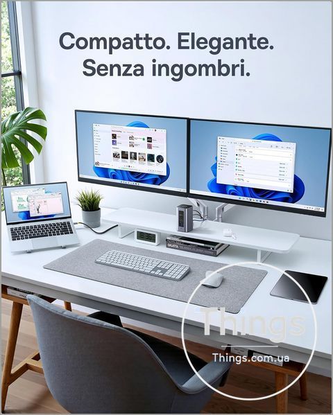 Док-станція Baseus Nomos NU1 Air 12-в-1, 2&times;4K HDMI, USB-A/C 10Gbps, 100W PD, Gigabit Ethernet K1-000820 фото