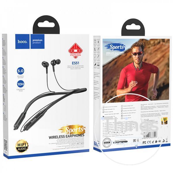 Bluetooth Earphones Hoco ES51 &mdash; Black K2-000077389 фото